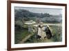 A Hunter Takes a Drink from a Young Woman, Russia, C1890-Gillot-Framed Giclee Print