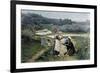 A Hunter Takes a Drink from a Young Woman, Russia, C1890-Gillot-Framed Premium Giclee Print