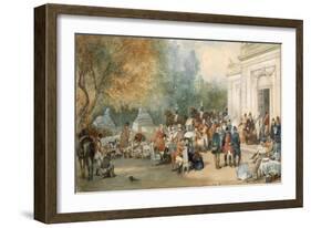 A Hunting Breakfast in England, 1870-Eugene-Louis Lami-Framed Giclee Print