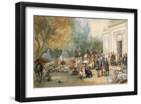 A Hunting Breakfast in England, 1870-Eugene-Louis Lami-Framed Giclee Print