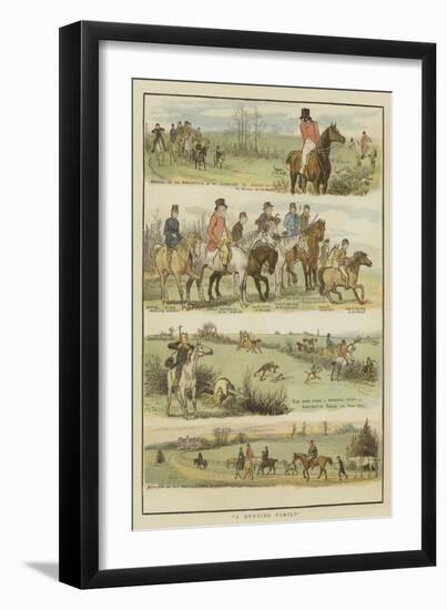 A Hunting Family-null-Framed Giclee Print