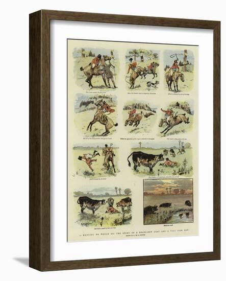A Hunting He Would Go, the Story of a Brand-New Coat and a Tall Silk Hat-null-Framed Giclee Print