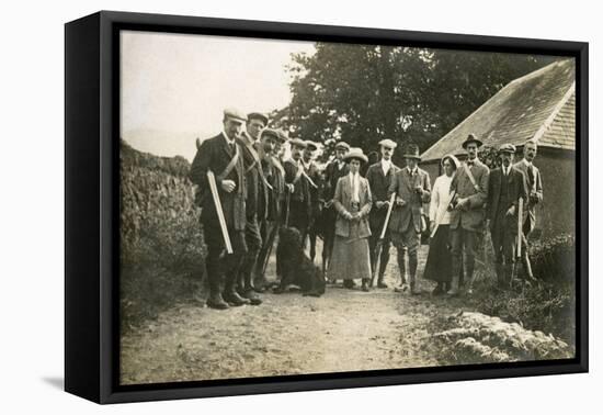 A Hunting Party C.1900-null-Framed Stretched Canvas