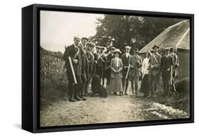 A Hunting Party C.1900-null-Framed Stretched Canvas