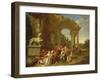 A Hunting Party in Classical Ruins-Peter Jacob Horemans-Framed Giclee Print
