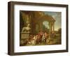 A Hunting Party in Classical Ruins-Peter Jacob Horemans-Framed Giclee Print