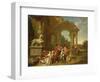 A Hunting Party in Classical Ruins-Peter Jacob Horemans-Framed Giclee Print