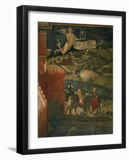 A Hunting Party-Ambrogio Lorenzetti-Framed Giclee Print