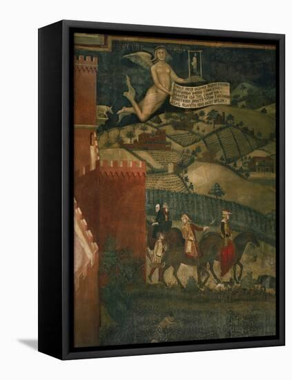 A Hunting Party-Ambrogio Lorenzetti-Framed Stretched Canvas