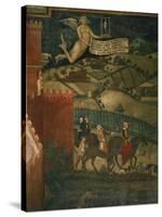 A Hunting Party-Ambrogio Lorenzetti-Stretched Canvas