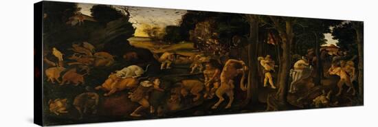 A Hunting Scene, c.1494-1500-Piero di Cosimo-Stretched Canvas