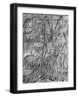 A Hunting Scene from the Tomb of Ptahhotep, Near Saqqara, Egypt, C2650 BC-null-Framed Giclee Print