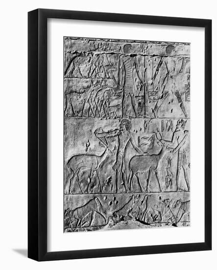 A Hunting Scene from the Tomb of Ptahhotep, Near Saqqara, Egypt, C2650 BC-null-Framed Giclee Print