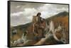 A Huntsman And Dogs-Winslow Homer-Framed Stretched Canvas