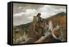 A Huntsman And Dogs-Winslow Homer-Framed Stretched Canvas