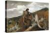 A Huntsman And Dogs-Winslow Homer-Stretched Canvas