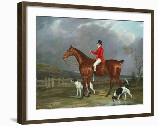 A Huntsman and Hounds, 1824-Federico Ballesio-Framed Giclee Print