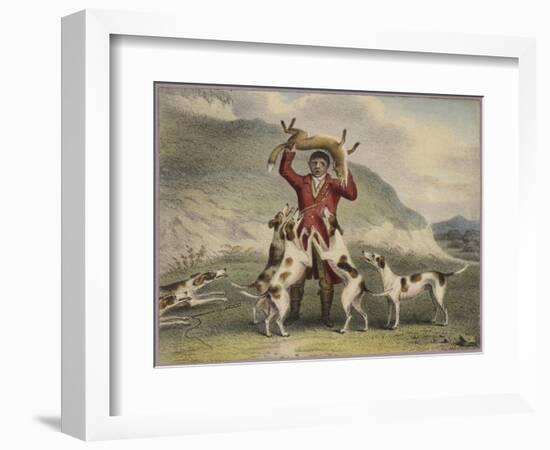 A Huntsman Lifting a Fox Above His Head-null-Framed Giclee Print