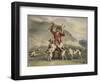 A Huntsman Lifting a Fox Above His Head-null-Framed Premium Giclee Print