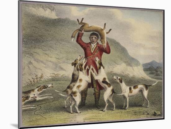 A Huntsman Lifting a Fox Above His Head-null-Mounted Giclee Print