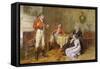 A Huntsman Reciting a Tale (W/C)-George Goodwin Kilburne-Framed Stretched Canvas