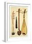 A Huqin and Bow, a Sheng, a Sanxian and a Pipa, Chinese Instruments from 'Musical Instruments'-Alfred James Hipkins-Framed Giclee Print