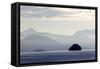 A Hurtigruten Cruise Boat in the Fjords of Norway, Scandinavia, Europe-Olivier Goujon-Framed Stretched Canvas