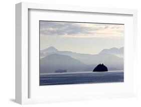 A Hurtigruten Cruise Boat in the Fjords of Norway, Scandinavia, Europe-Olivier Goujon-Framed Photographic Print