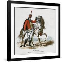 A Hussar, Early 19th Century (1882-188)-Jean Duplessis-bertaux-Framed Giclee Print