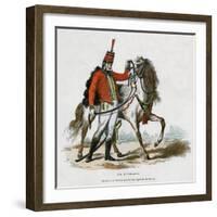 A Hussar, Early 19th Century (1882-188)-Jean Duplessis-bertaux-Framed Giclee Print