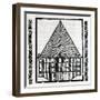 A Hut from 'La Historia General De Las Indias' 1547-Christopher Columbus-Framed Giclee Print