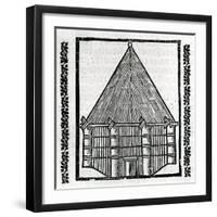A Hut from 'La Historia General De Las Indias' 1547-Christopher Columbus-Framed Giclee Print