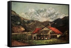 A Hut in the Mountains, C1874-Gustave Courbet-Framed Stretched Canvas