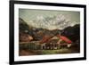 A Hut in the Mountains, C1874-Gustave Courbet-Framed Giclee Print