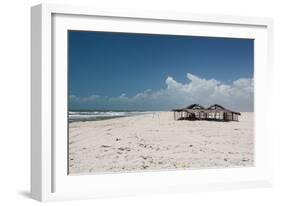 A Hut Lies Abandoned in Brazil's Lencois Maranhenses National Park-Alex Saberi-Framed Photographic Print