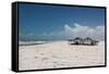 A Hut Lies Abandoned in Brazil's Lencois Maranhenses National Park-Alex Saberi-Framed Stretched Canvas