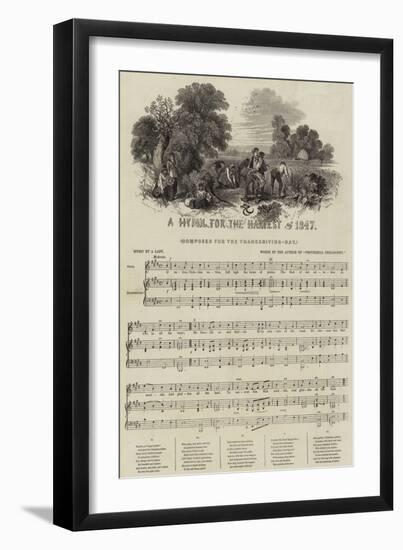 A Hymn for the Harvest of 1847-null-Framed Giclee Print