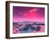 A Hypothetical Planet Orbiting a Red Dwarf Star-Stocktrek Images-Framed Photographic Print