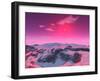 A Hypothetical Planet Orbiting a Red Dwarf Star-Stocktrek Images-Framed Photographic Print