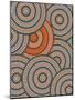 A Illustration Based On Aboriginal Style Of Dot Painting Depicting Circle Background-deboracilli-Mounted Art Print