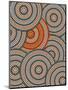 A Illustration Based On Aboriginal Style Of Dot Painting Depicting Circle Background-deboracilli-Mounted Art Print