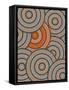 A Illustration Based On Aboriginal Style Of Dot Painting Depicting Circle Background-deboracilli-Framed Stretched Canvas