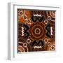 A Illustration Based On Aboriginal Style Of Dot Painting Depicting Difference-deboracilli-Framed Art Print