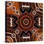 A Illustration Based On Aboriginal Style Of Dot Painting Depicting Difference-deboracilli-Stretched Canvas