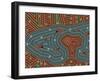 A Illustration Based On Aboriginal Style Of Dot Painting Depicting Magic Place-deboracilli-Framed Art Print