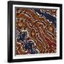 A Illustration Based On Aboriginal Style Of Dot Painting Depicting Time-deboracilli-Framed Art Print