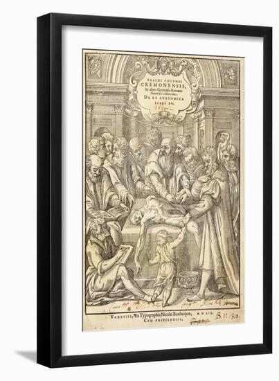 A Illustration Depicting a Dissection, 1559-null-Framed Giclee Print