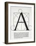 A, Illustration from 'Divina Proportione' by Luca Pacioli (C.1445-1517)-Leonardo da Vinci-Framed Giclee Print