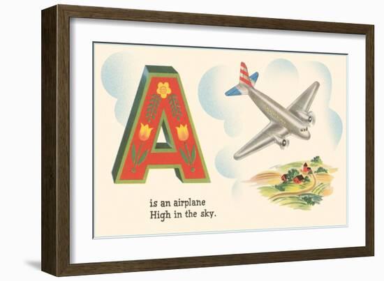 A is an Airplane-null-Framed Art Print