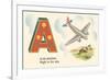 A is an Airplane-null-Framed Premium Giclee Print